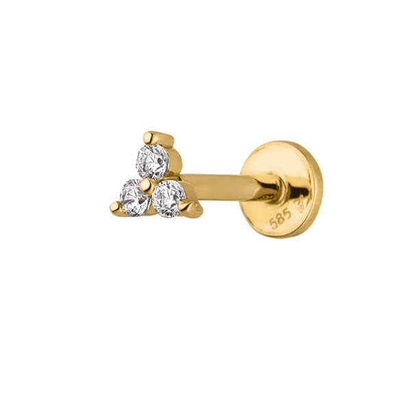 Piercing Tragus PVD Gold - 7TRG23 - Piercing Mania